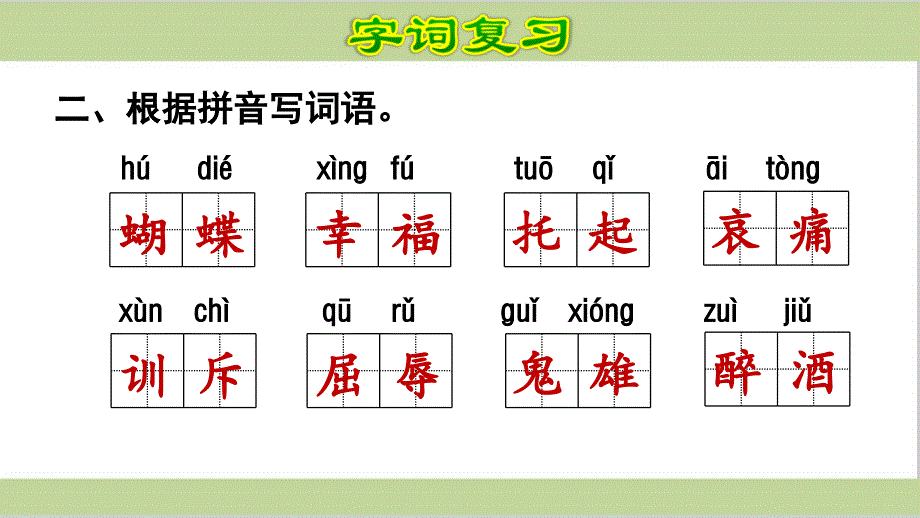 部编四年级上册语文期末复习课件(按专题分类复习)_第4页