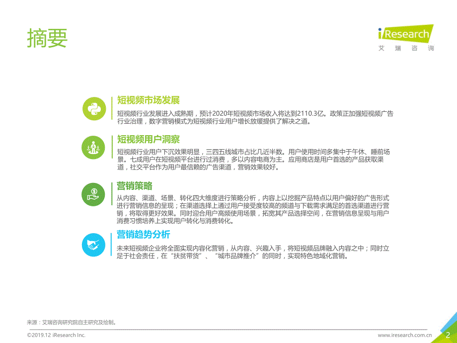 2019中国短视频企业营销策略白皮书-业分析_第2页