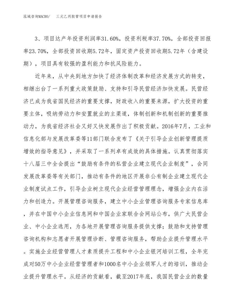 三元乙丙胶管项目申请报告参考模板(投资建设立项申请).docx_第5页