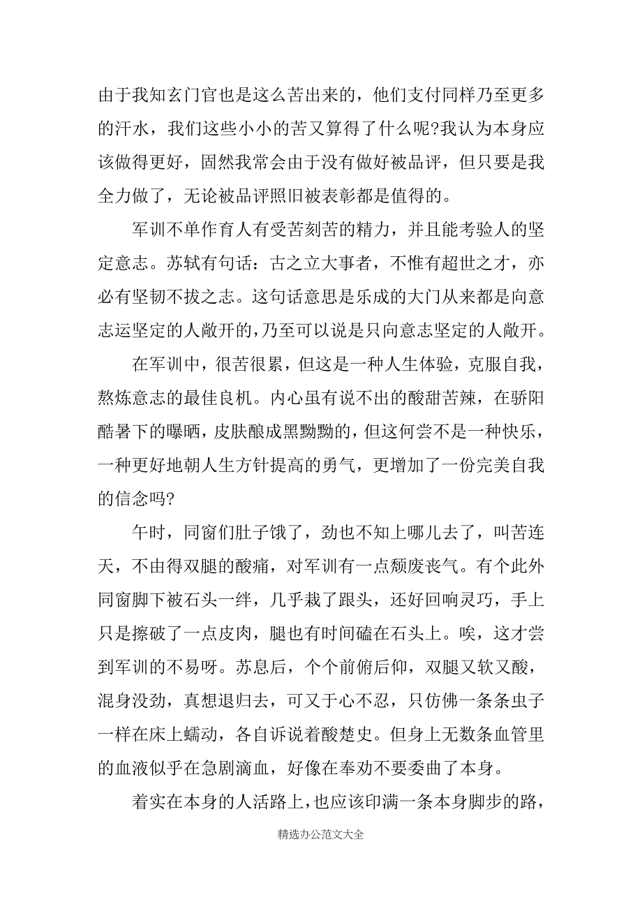 军训总结5000字_第3页