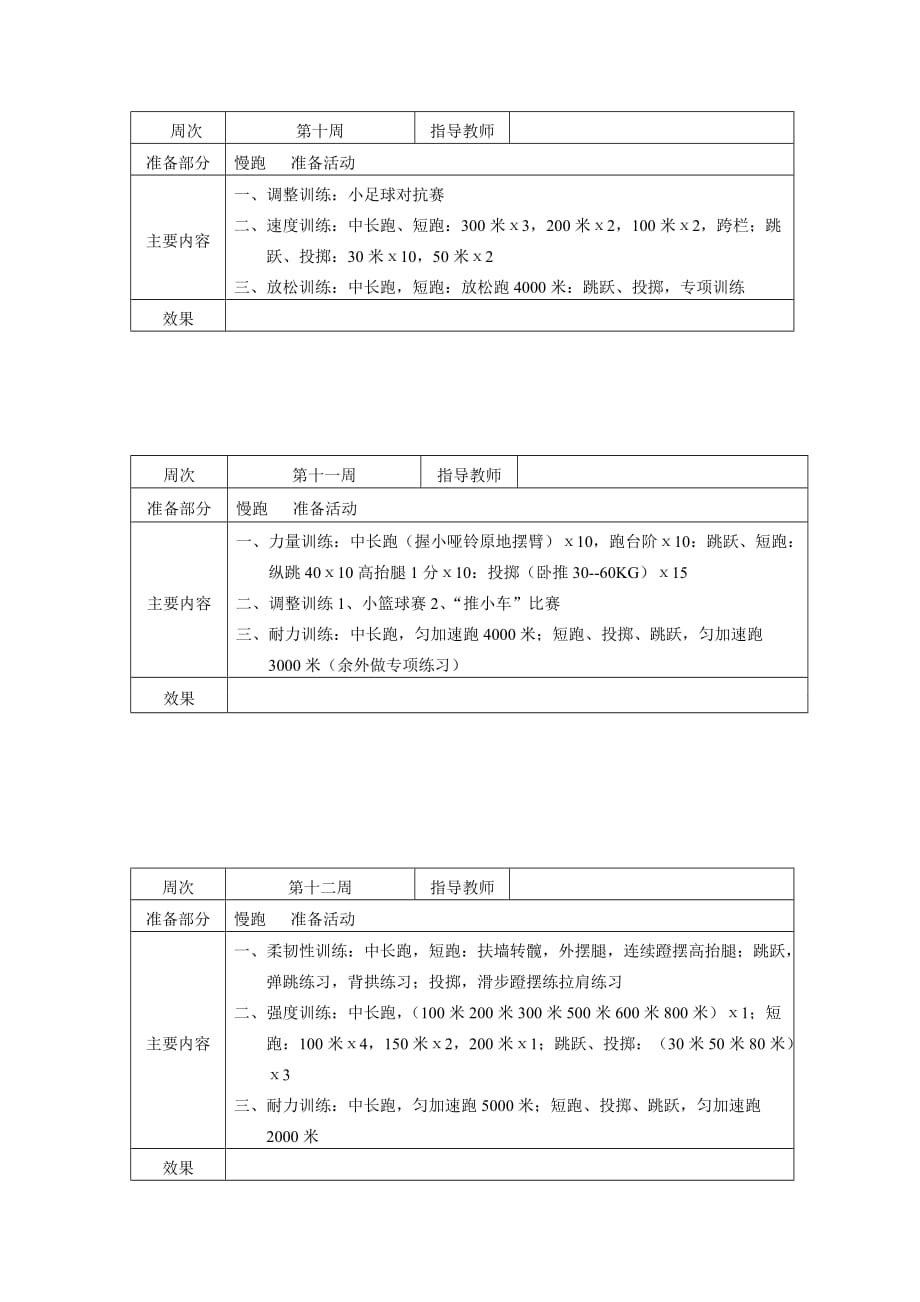 兴趣小组活动安排——田径_第4页