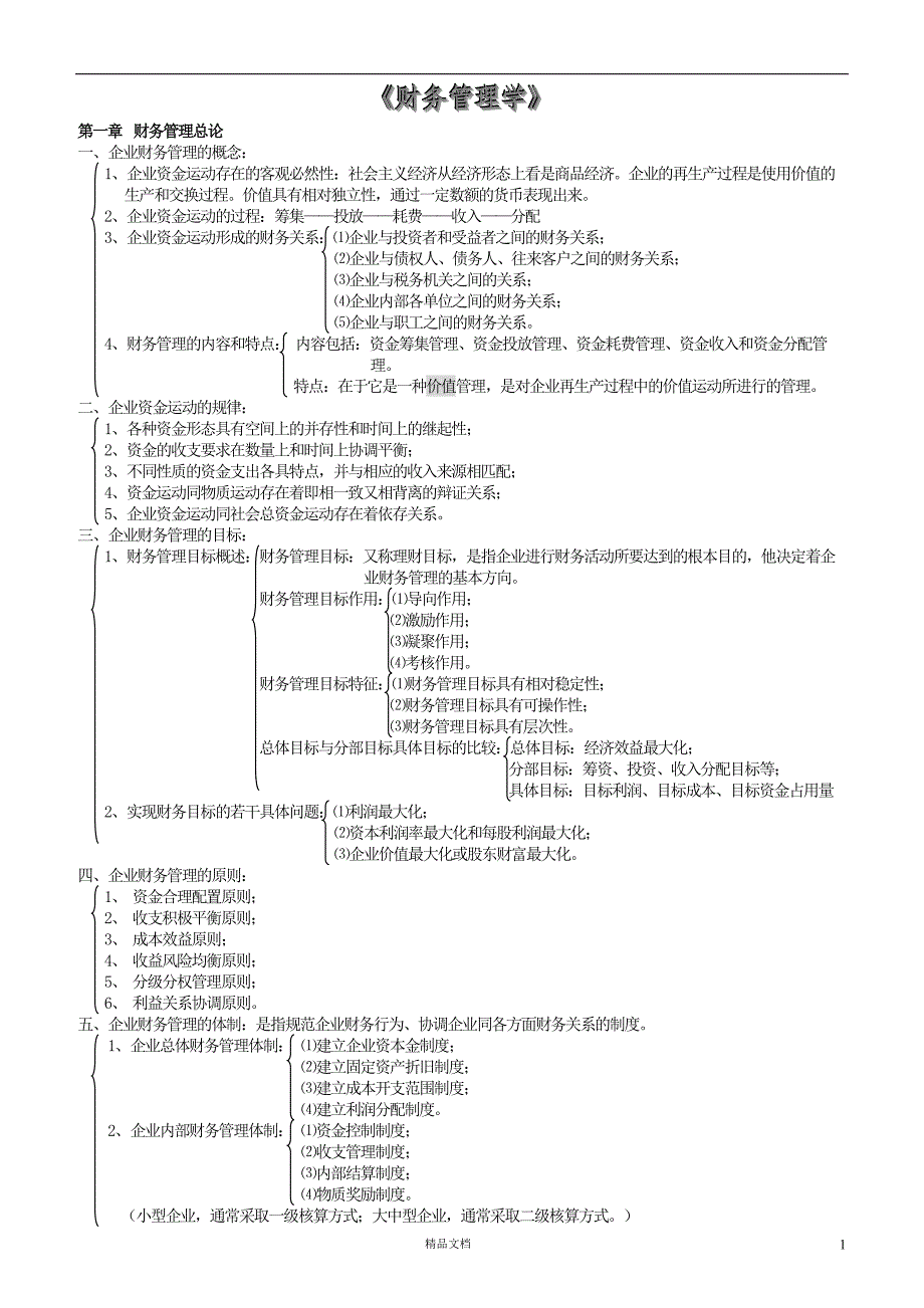 【事业编+烟草考试】财务管理梳理笔记【GHOE】_第1页