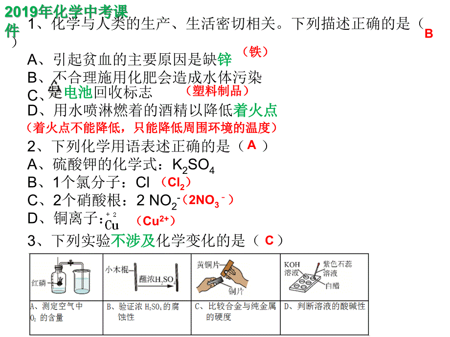 2019年广东省深圳市中考化学试题课件（精析）_第1页