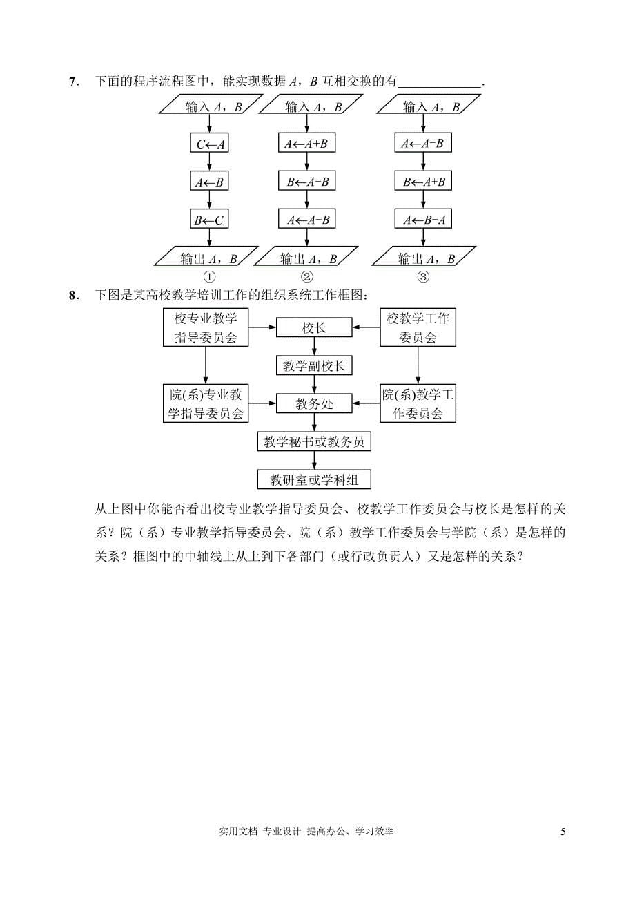 2020年人教版 高考数学 冲刺复习---16框图_第5页