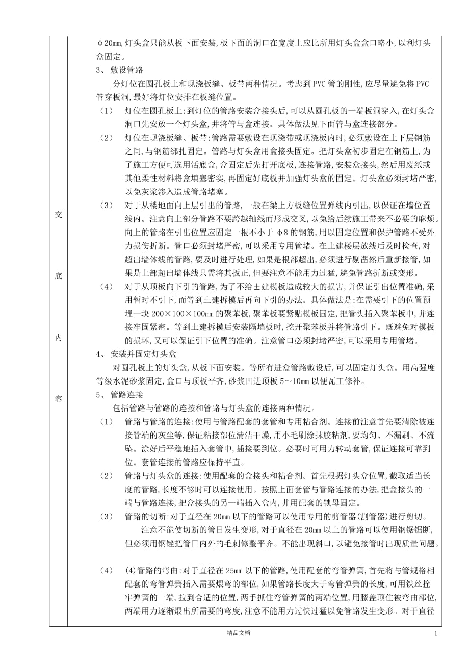 【施工工艺】预制楼板内管路敷设【施工技术交底】【GHOE]_第4页