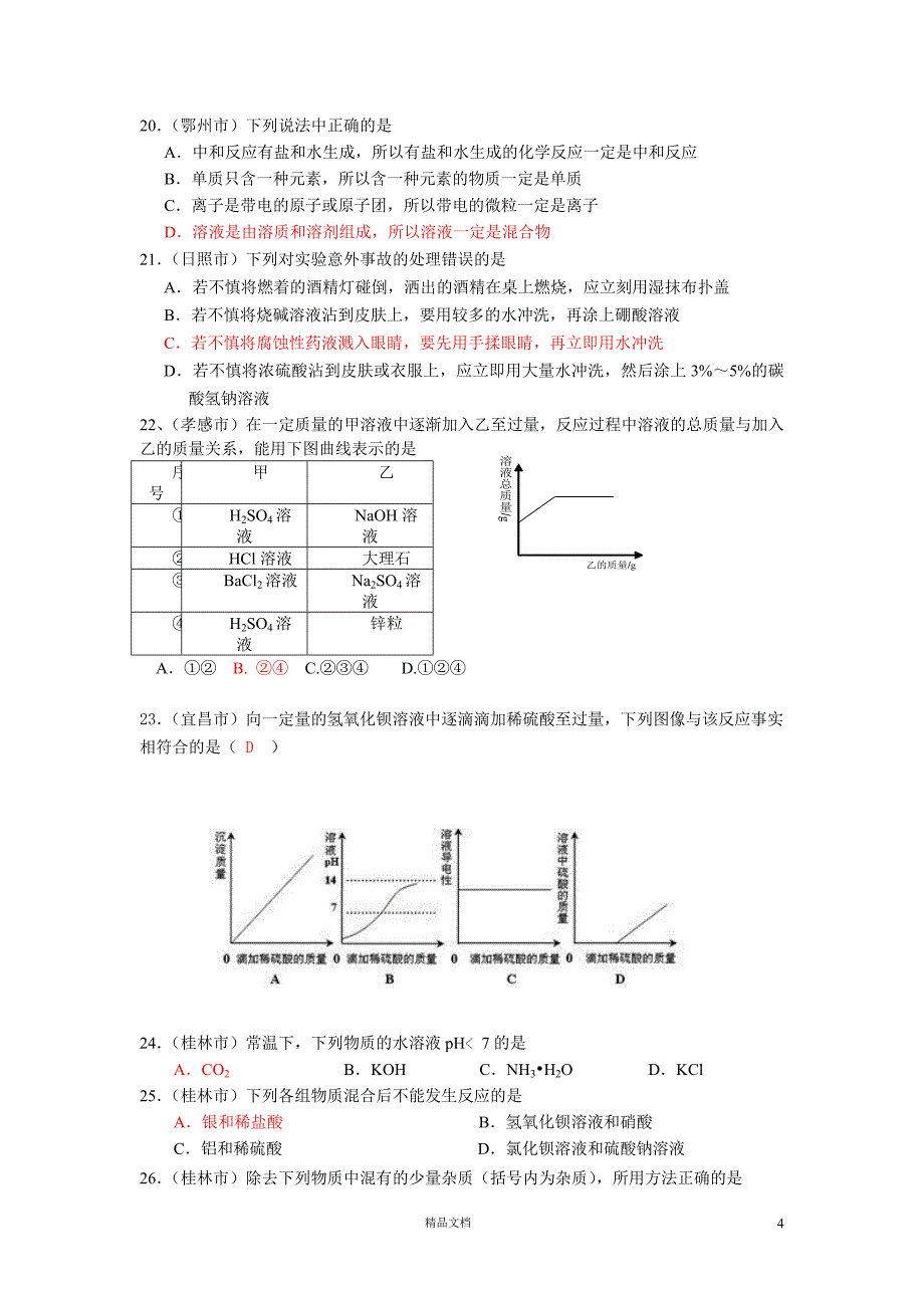 冲刺2013化学中考_酸和碱【GHOE]_第4页