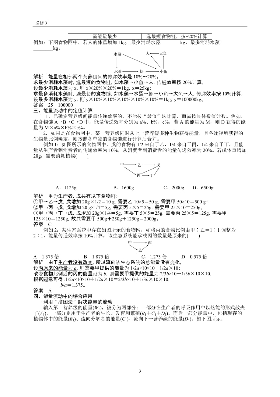 高中生物必修三 生态系统读书笔记_第3页