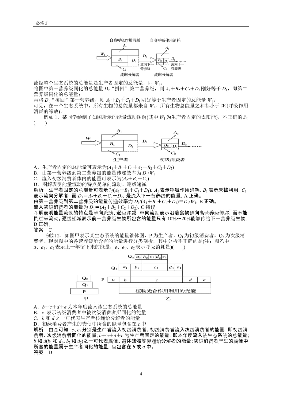 高中生物必修三 生态系统读书笔记_第4页