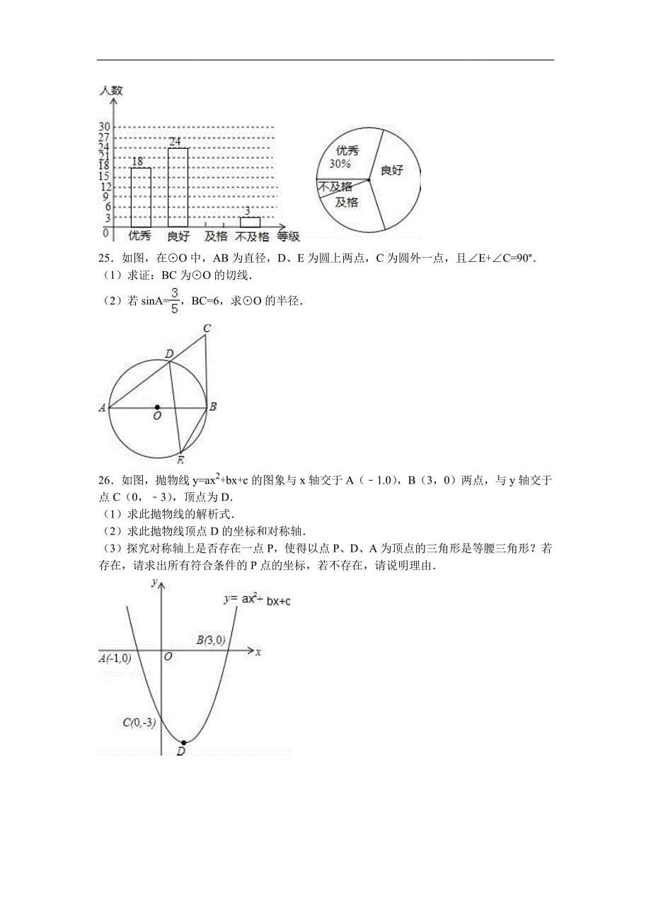 2016年贵州省六盘水市中考数学试卷_第5页