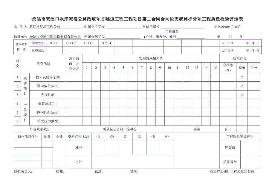 2020年隧道工程隔离栅和防落网分项工程质量检验评定表.doc_第4页