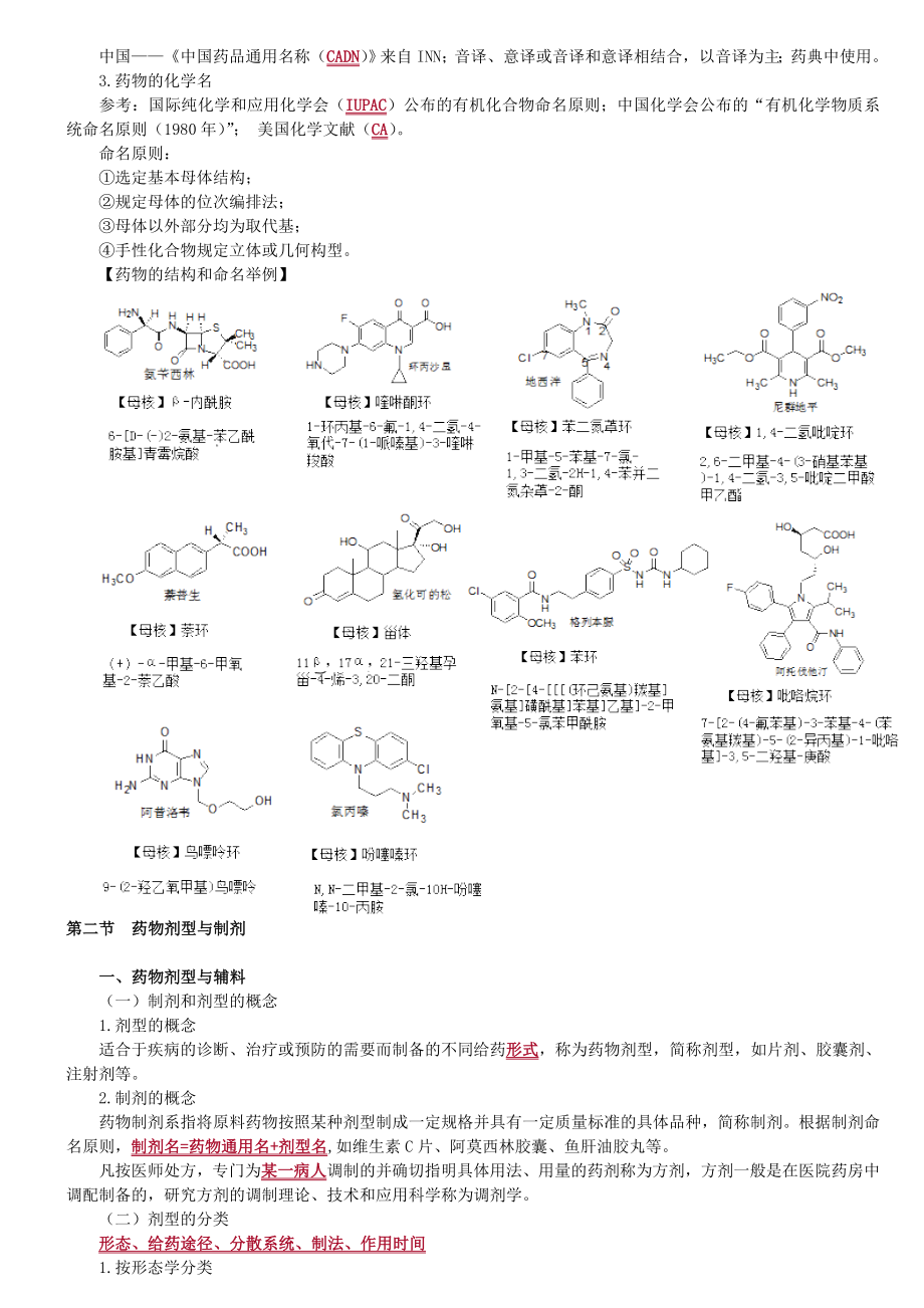 2017执业药师考试药学专业知识1总结_第3页