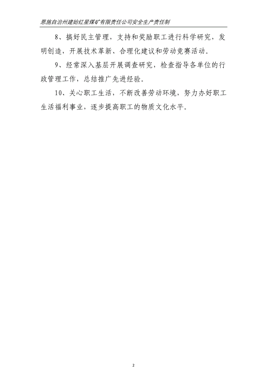 2020年某煤矿有限责任公司安全生产责任制汇编.doc_第2页