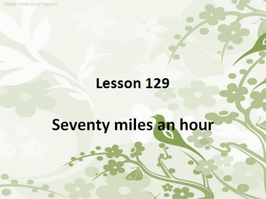 新概念英语第一册第129课培训_第1页