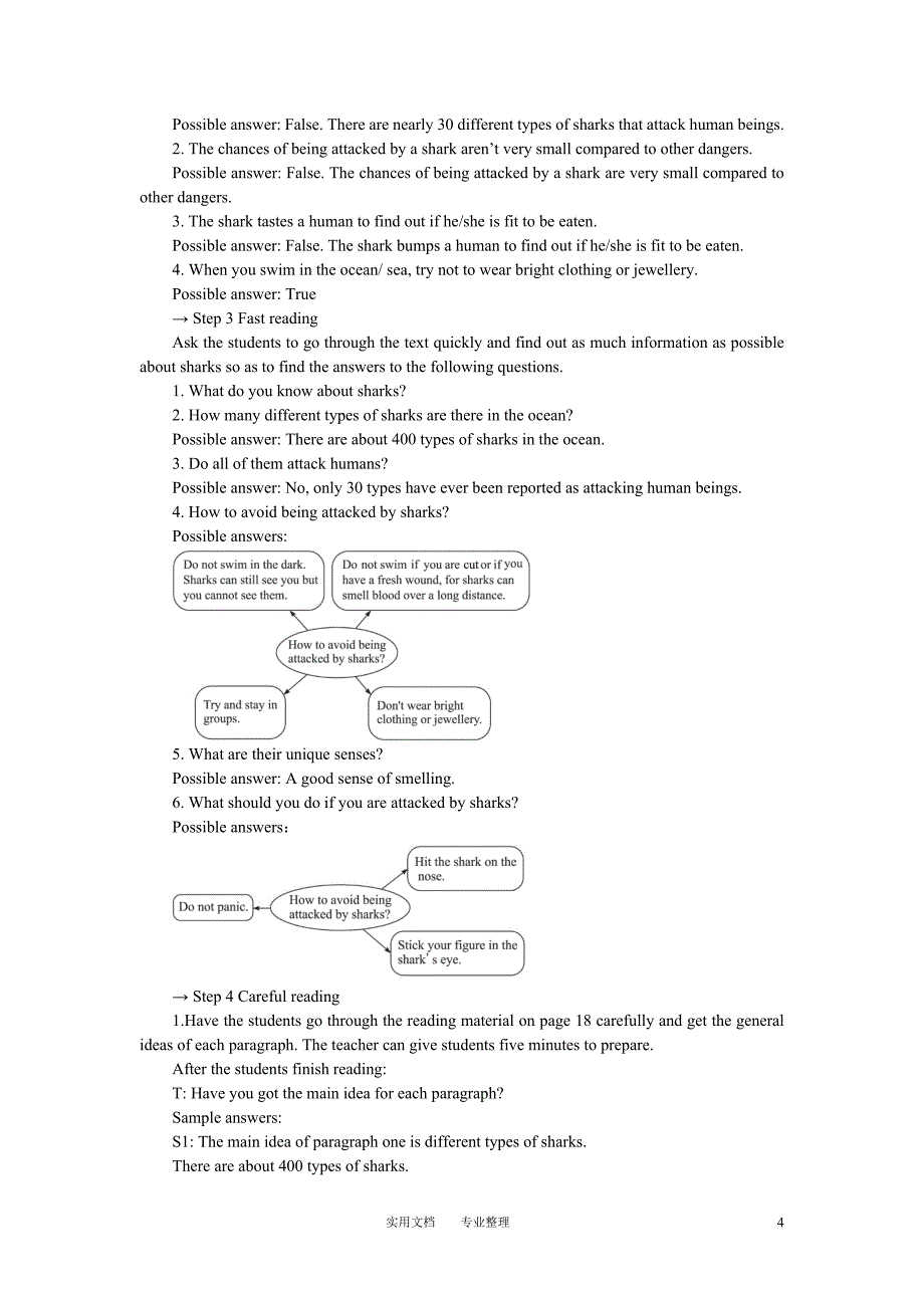 示范教案(Unit 1　The world of our senses period 9~10)_第4页