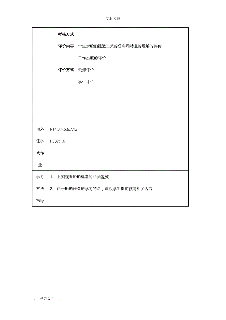 船舶建造工艺教（学）案1_第4页