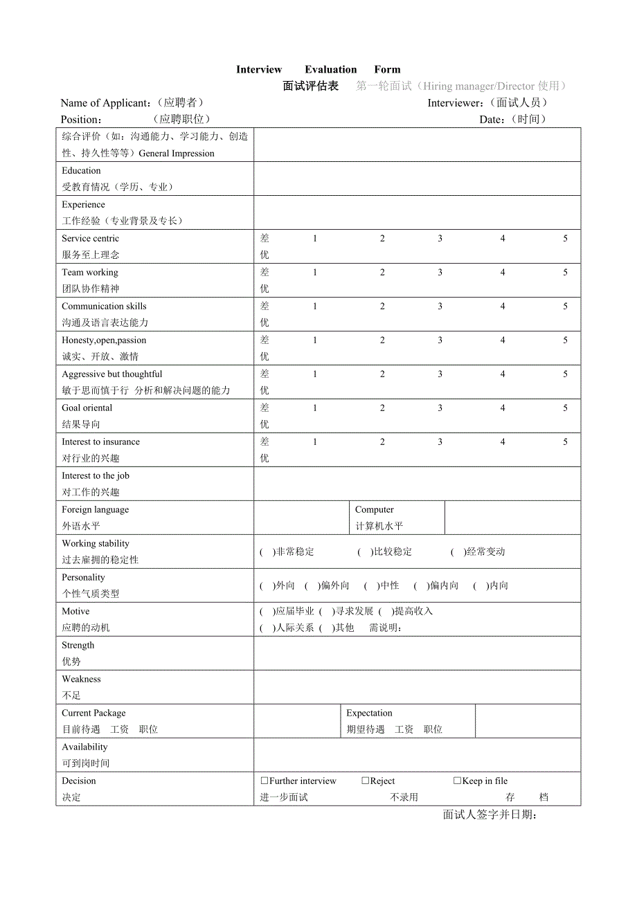 【新编】人力资源管理表格.doc_第2页