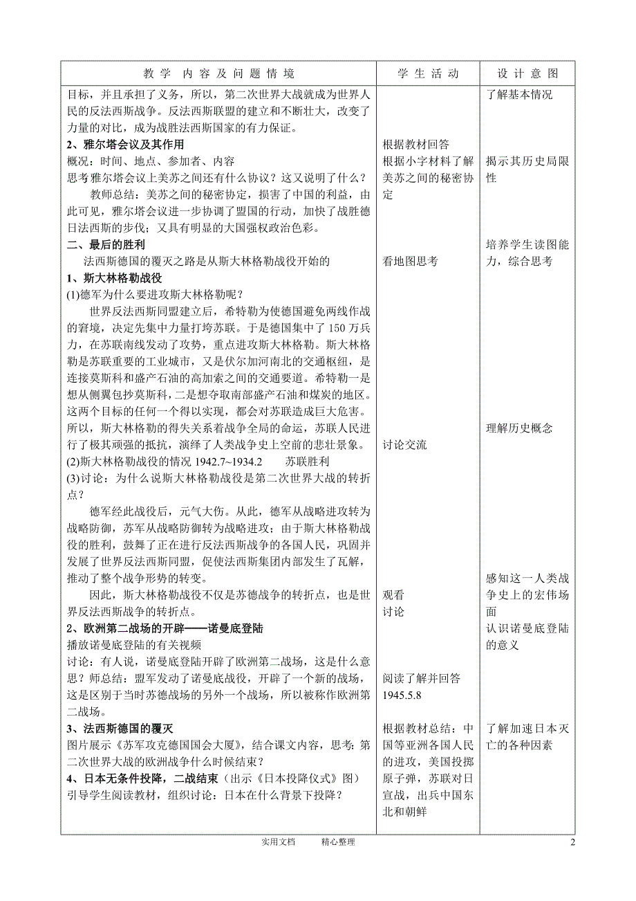 第7课 世界反法西斯战争的胜利_第2页