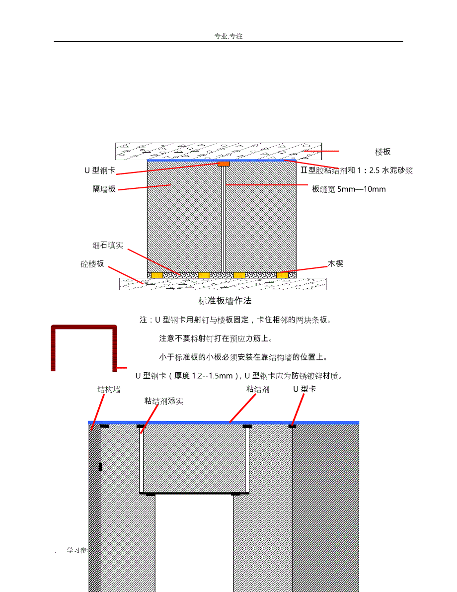 陶粒隔墙板工程施工设计方案_第4页