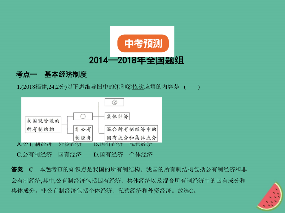 2019中考政治总复习 知晓国情 报效祖国 第一单元 我国的基本制度习题课件真题考点复习解析_第2页