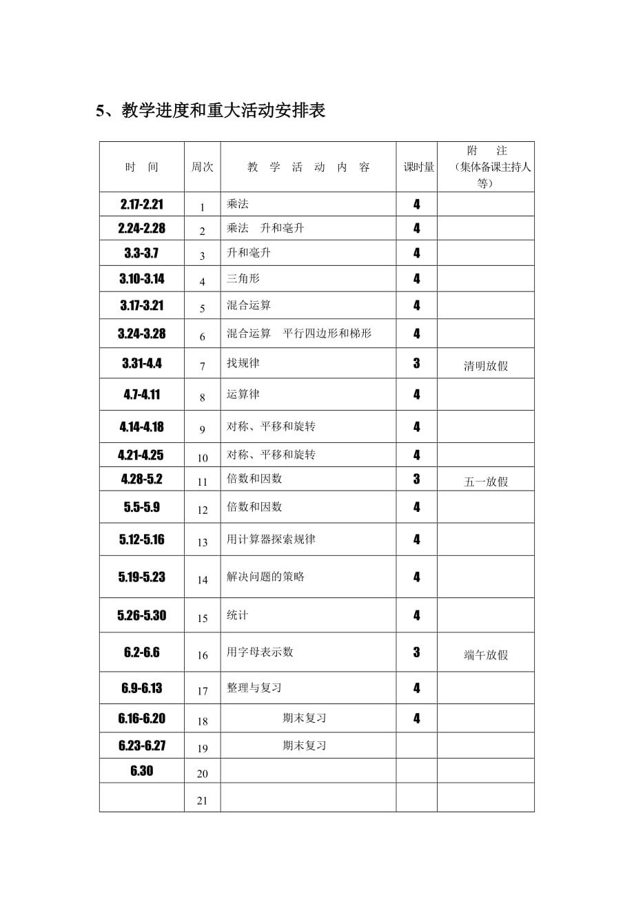 四下数学计划_第2页