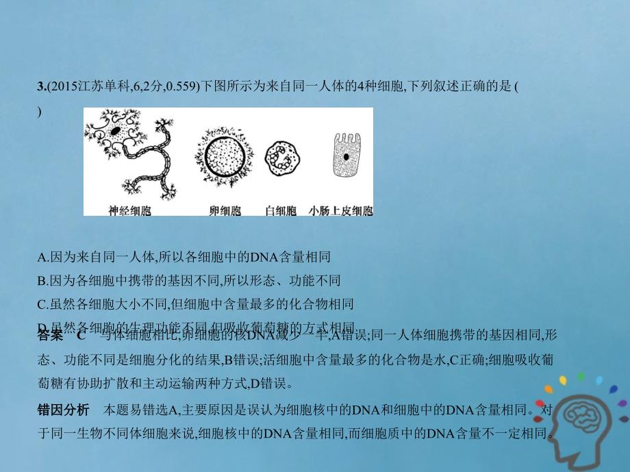 2019版高考生物一轮复习 专题8 细胞的分化、癌变、衰老和凋亡课件真题考点解析_第4页