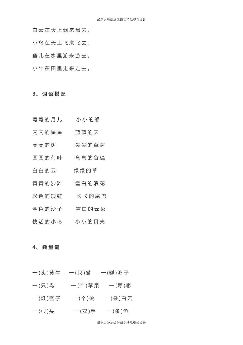 小学语文1-6年级课内必背日积月累已整理！一篇全涵盖_第3页