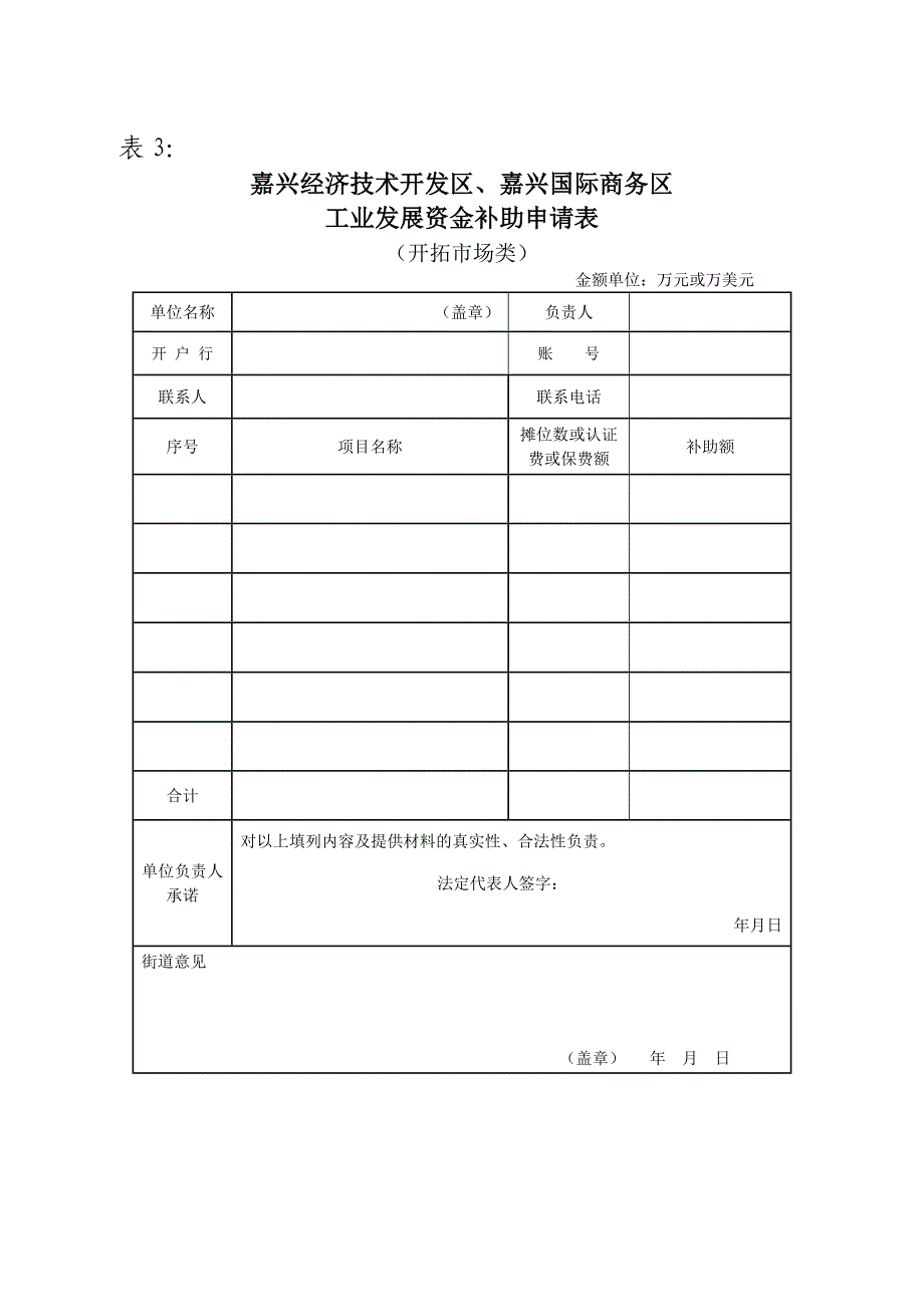 工业发展资金补助申请表_第3页