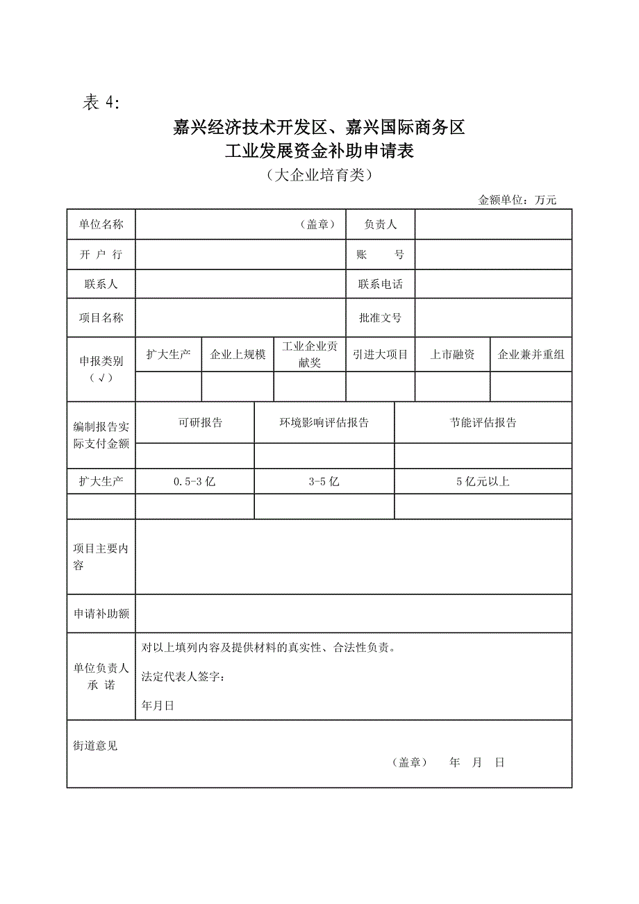 工业发展资金补助申请表_第4页