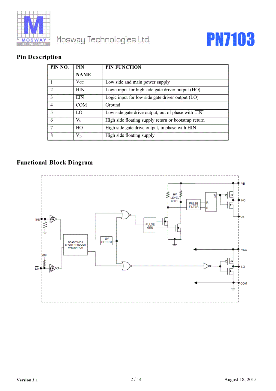 2PN7103V31 EN(代换IR2103的半桥驱动器)_第2页