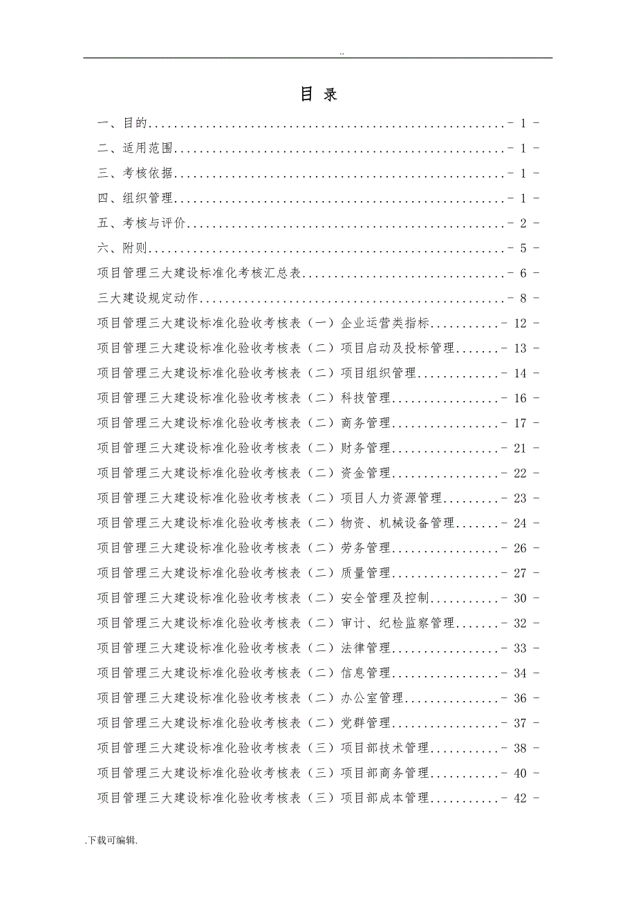 《中国建筑一局(集团)有限公司项目管理标准化验收手册(第一版)》_2_第3页