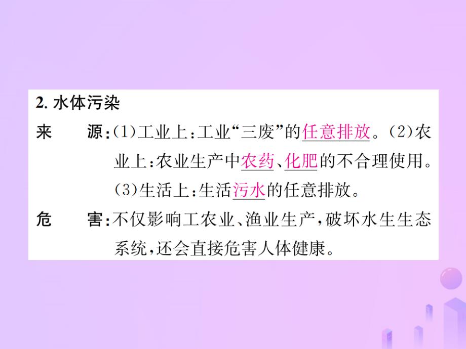 2019版初三化学上册 第四单元 自然界的水 课题1 爱护水资源习题课件 新人教版教学资料_第3页