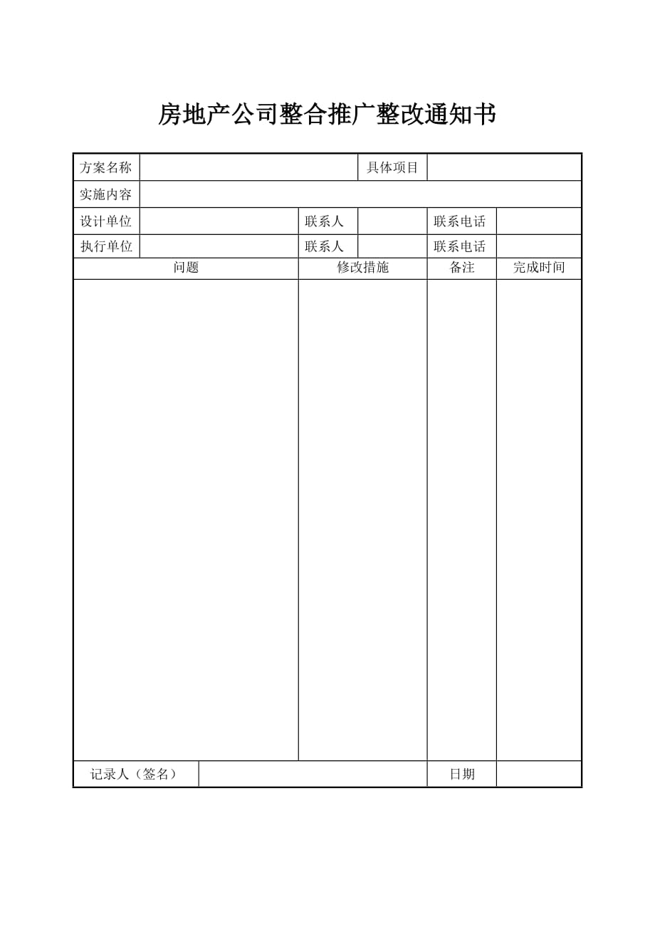 房地产公司整合推广整改通知书_第1页