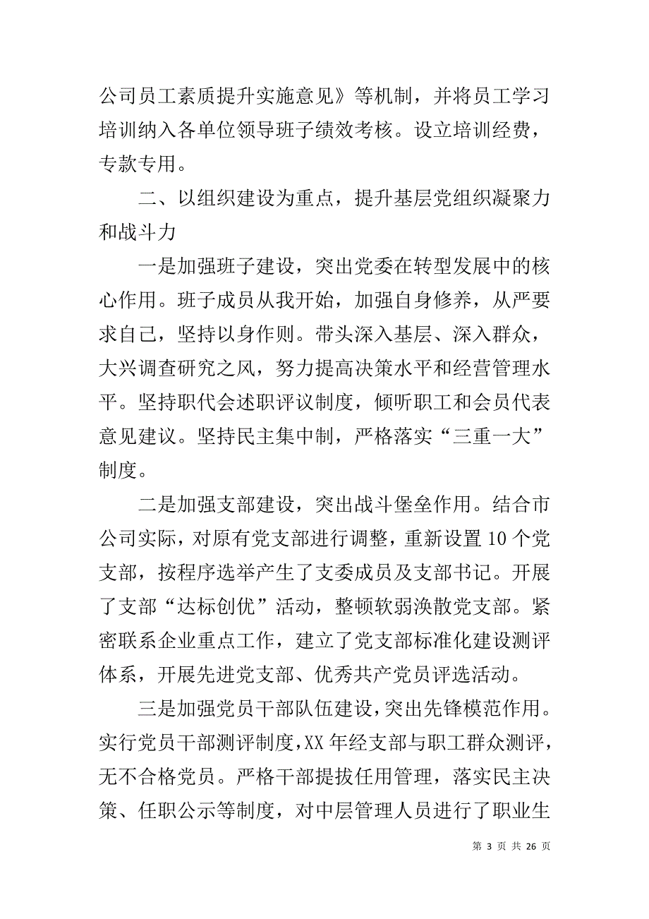 电网公司党组织书记述职报告_第3页