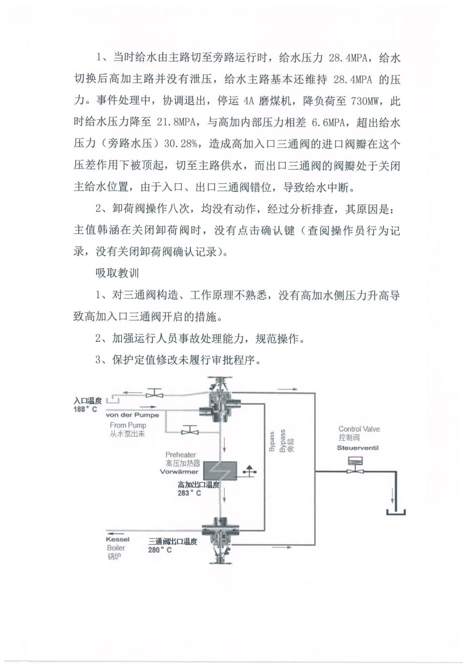 沙洲公司“11.28“4号炉给水保护动作事件分析报告2017-12-10_第3页