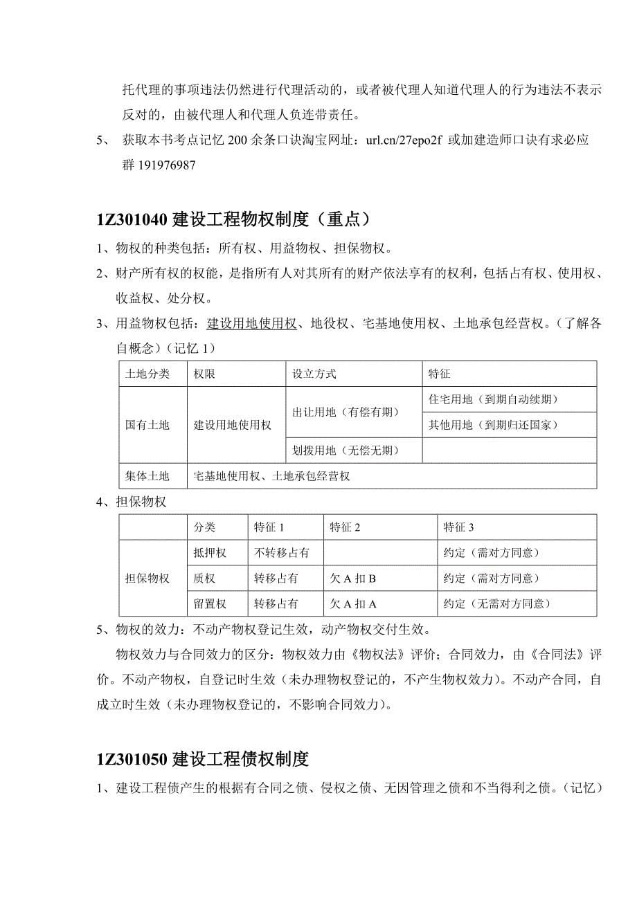 2016一建法律法规口快速记忆_第5页