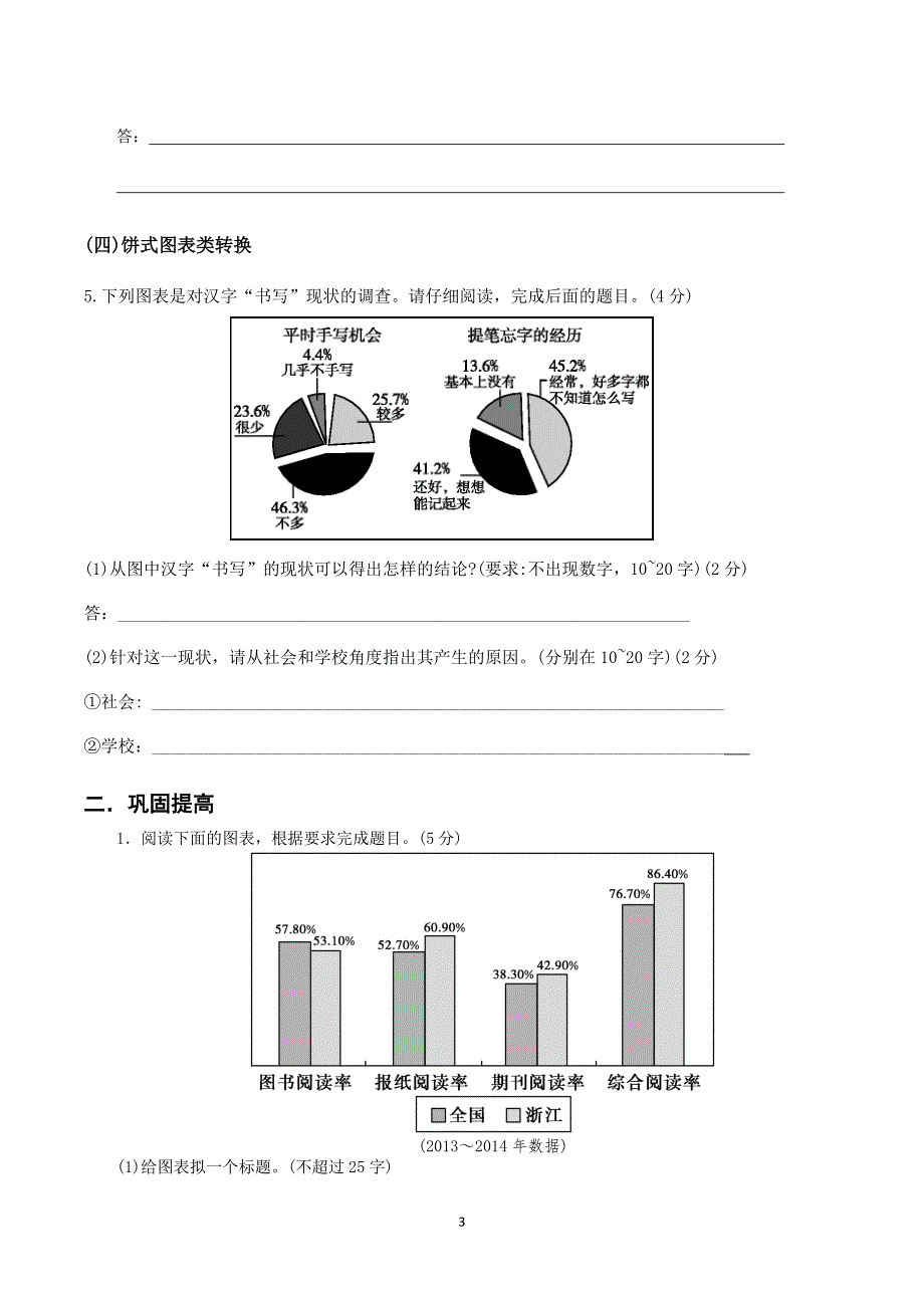 高考语文复习热点专题练习：“图文转换”之 “图表转文”（附答案）_第3页