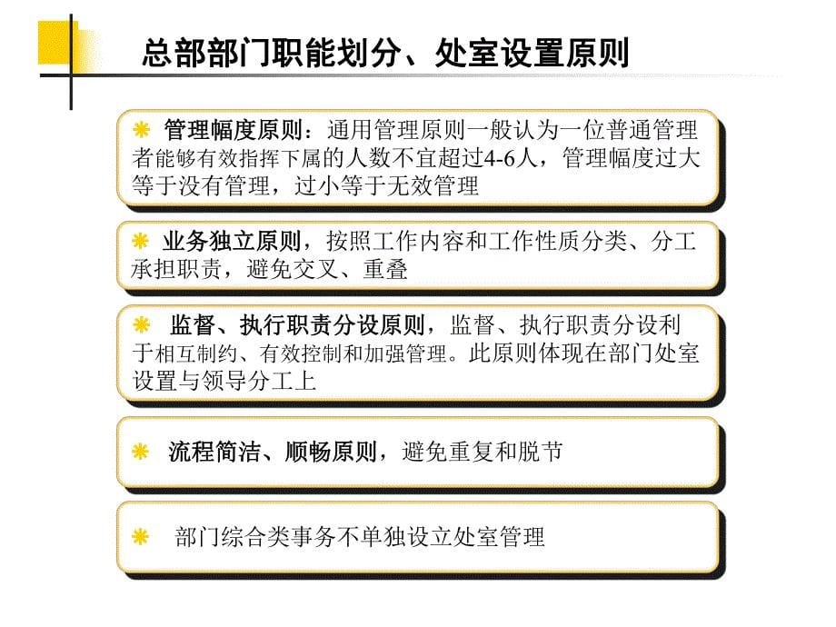 XX集团公司总部-组织结构与岗位设置建议报告_第5页