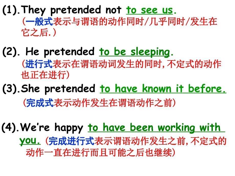 人教高中英语 选修7 Unit 1动词不定式的基本用法归纳_第5页