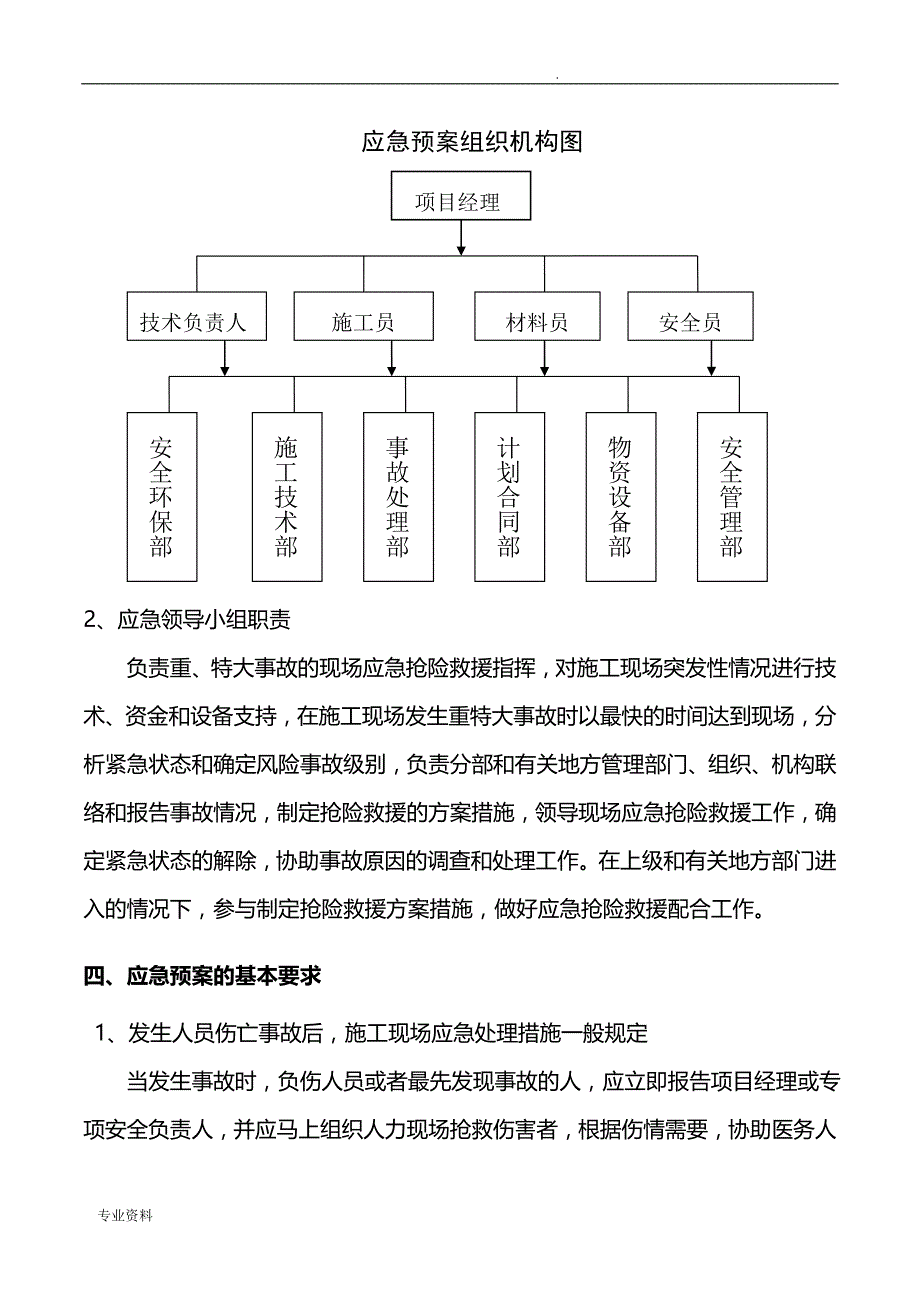 道路工程施工现场应急救援预案_第4页