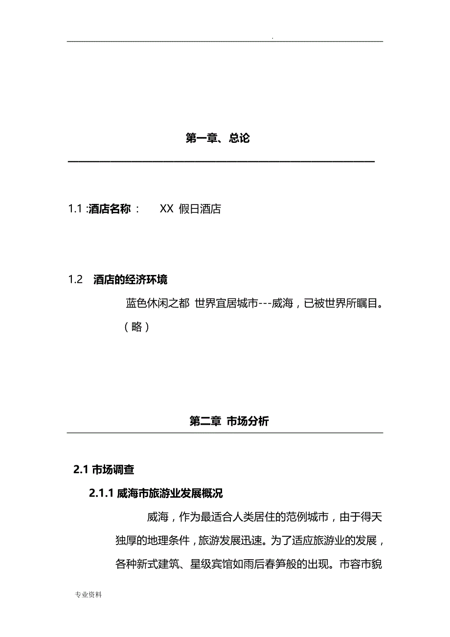 某酒店商业实施计划书_第4页