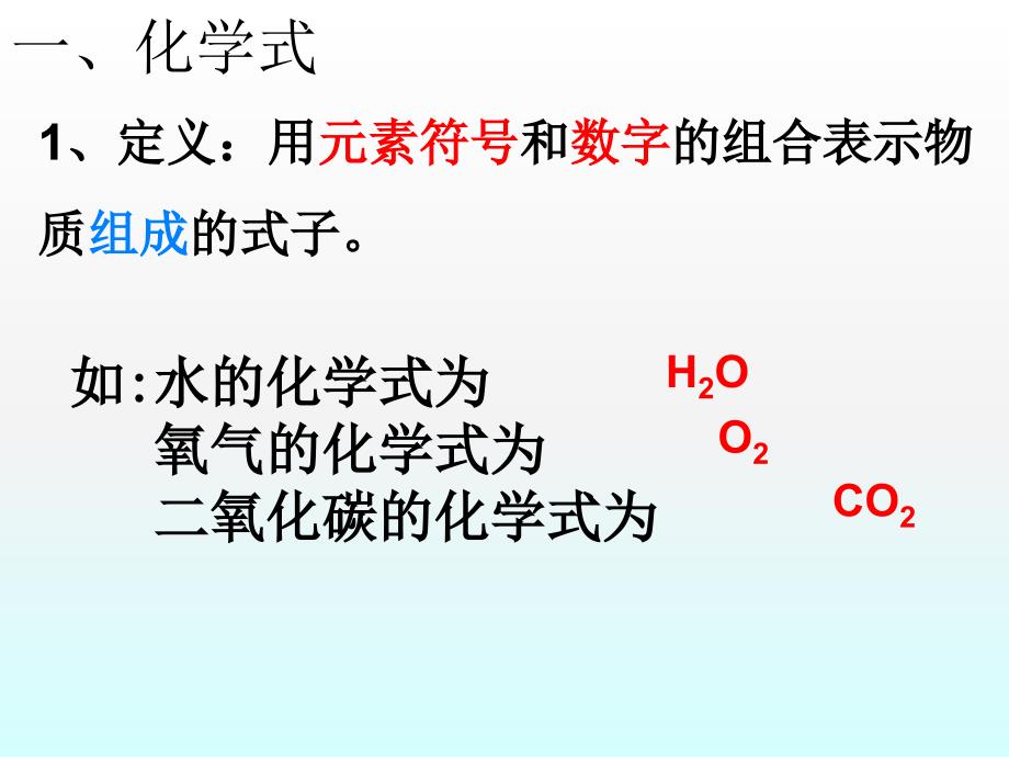 人教版_九年级化学（上册）_课件_第四单元_课题4《化学式与化合价》_第3页