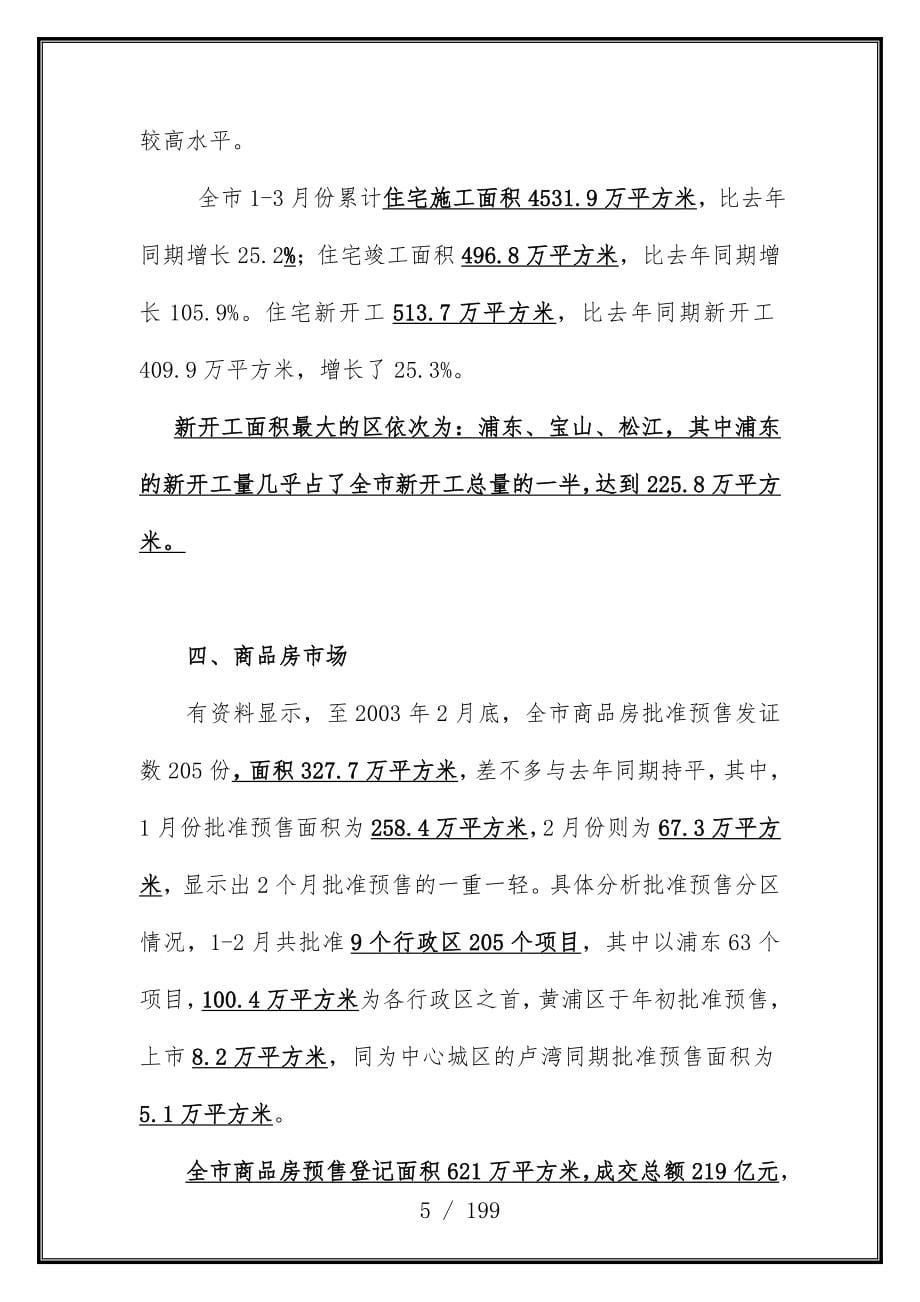 上海市高档物业市场研究分析报告_第5页