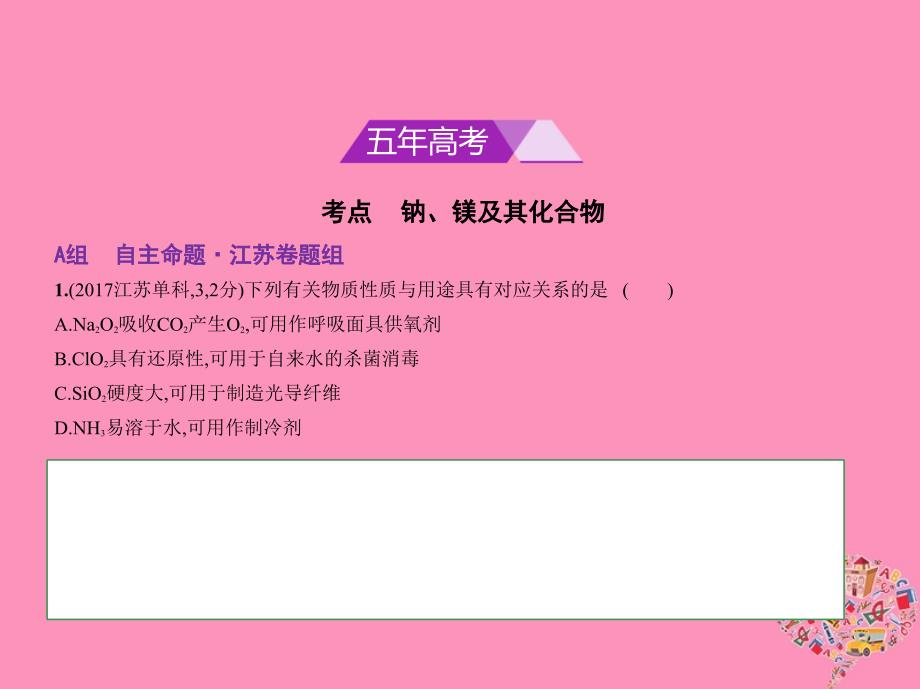 2019版高考化学一轮复习 专题十三 钠、镁及其化合物课件教学资料_第2页