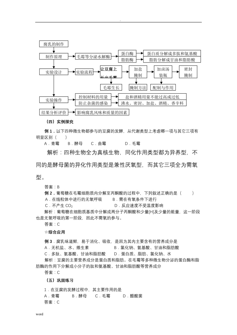 腐乳制作(教案)_第4页