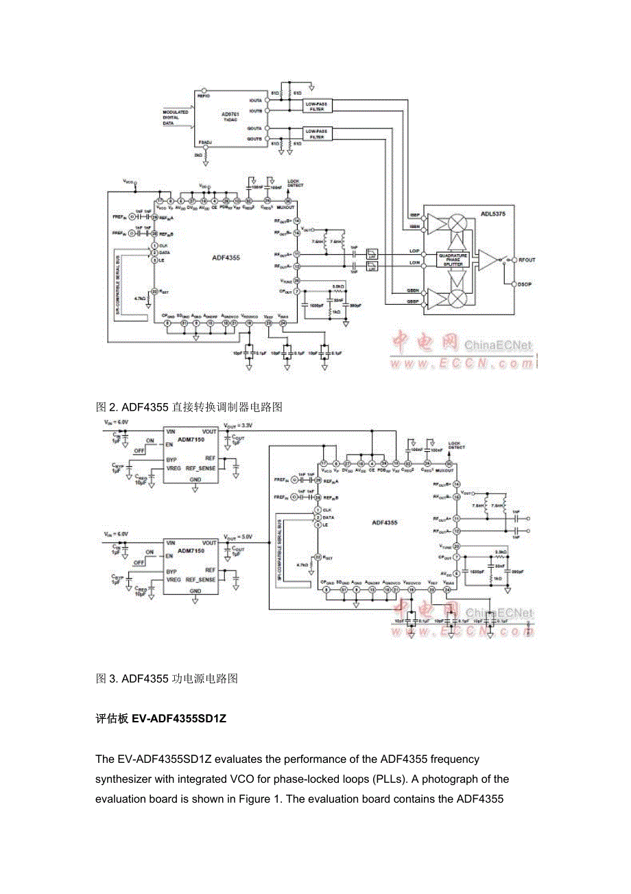 ADI ADF4355微波宽带(54-6800 MHz)频率合成器解决方案_第3页