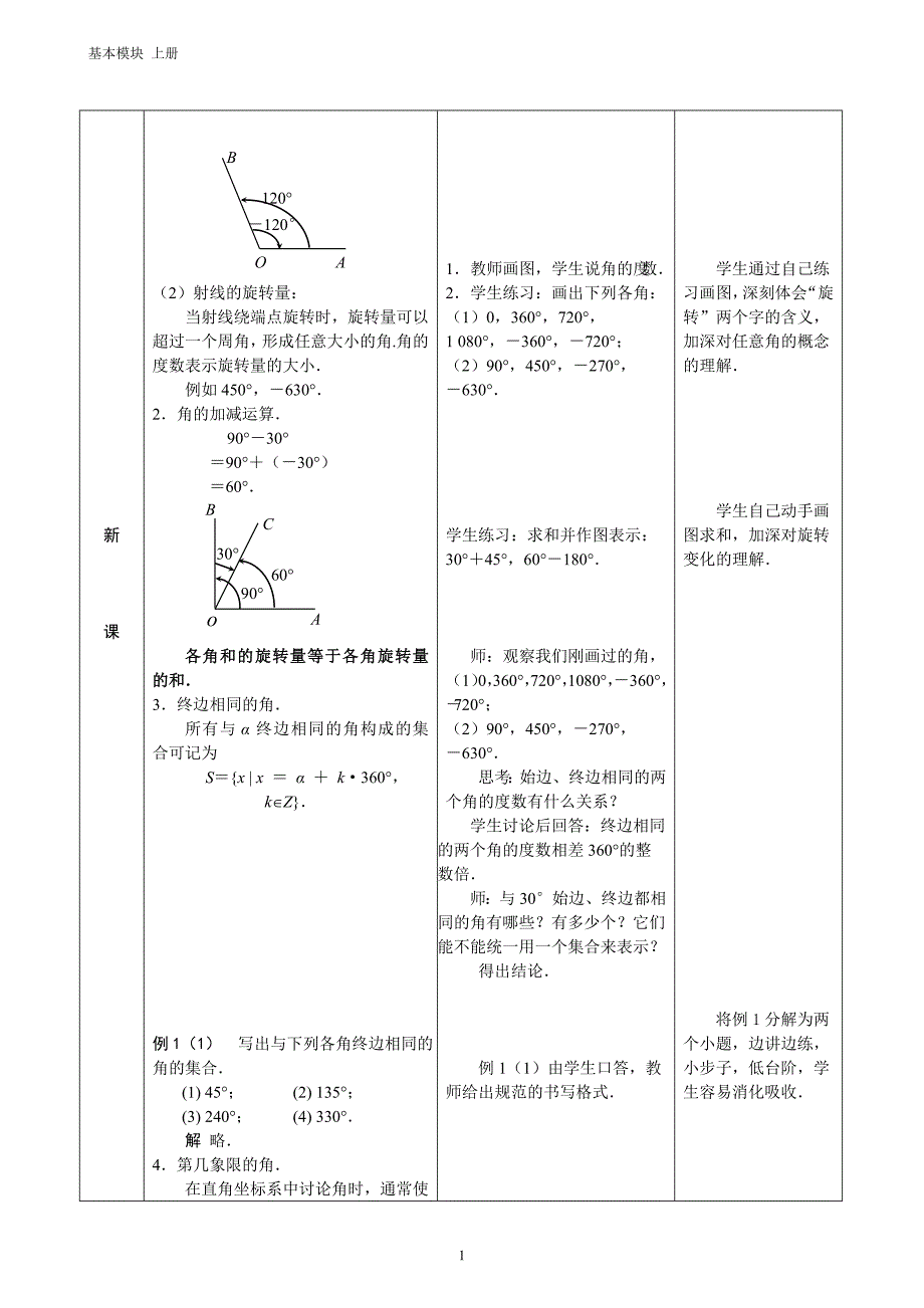 中职数学基础模块上册人民教育出版社第五章三角函数教案集_第2页