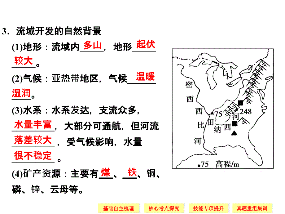 流域的综合开发_以美国田纳西河流域为例(高中三年级第一轮复习)_第4页