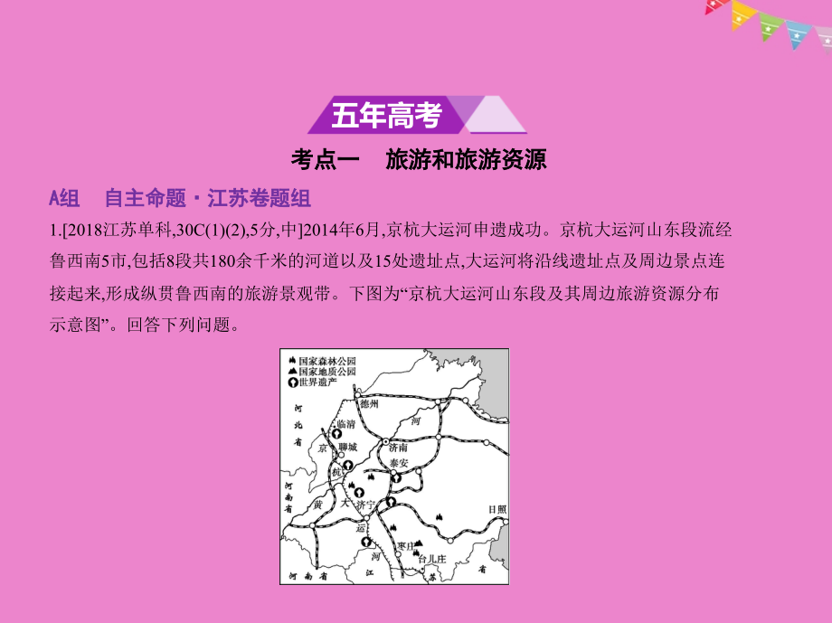 2019版高考地理一轮复习 第二十二单元 旅游地理课件教学资料_第2页