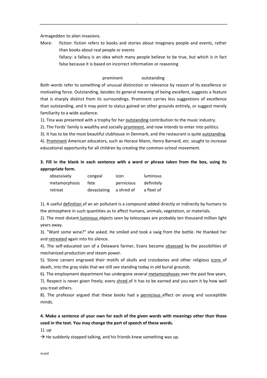 综合英语5Unit5练习答案_第4页