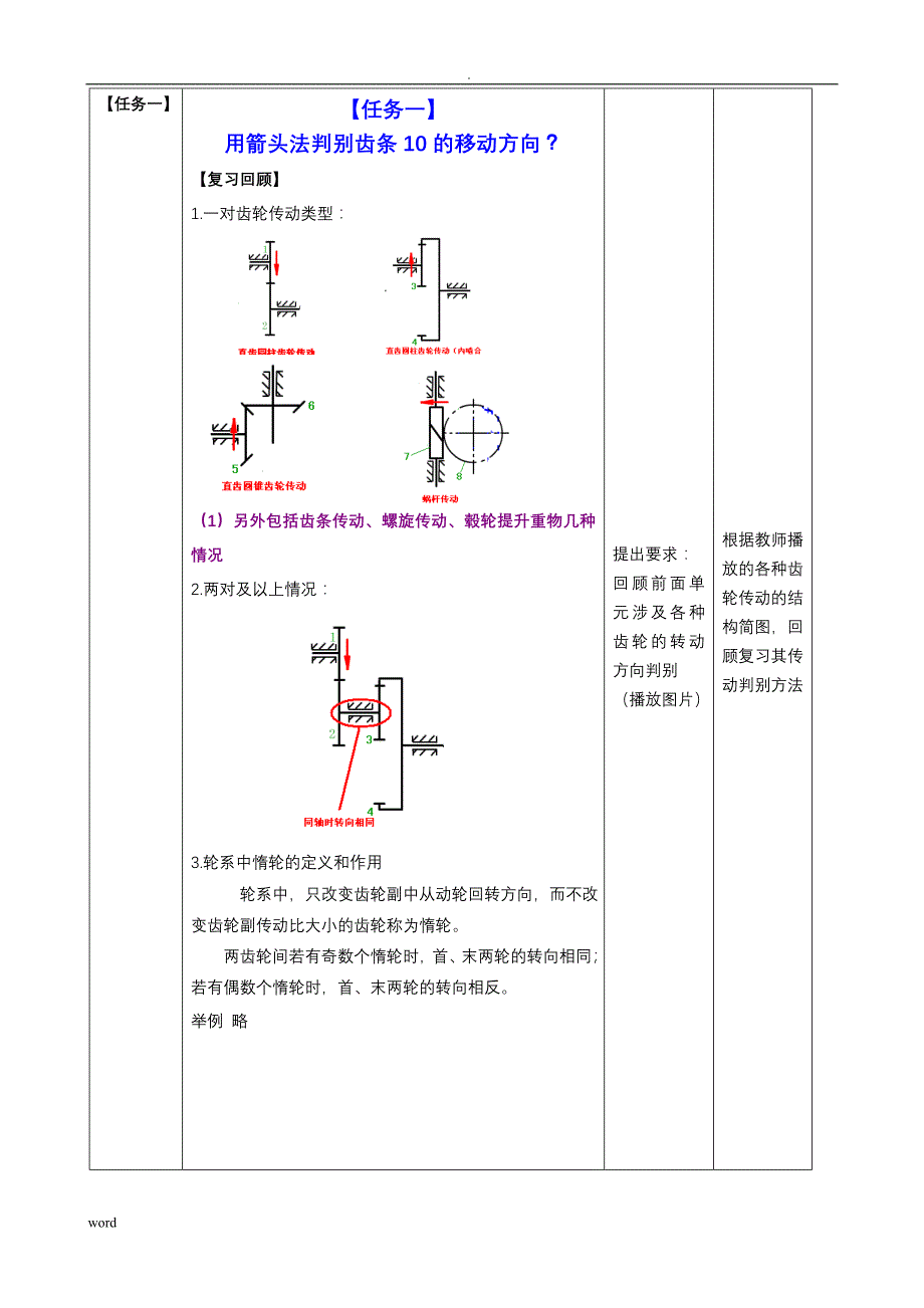 轮系定轴轮系-教案(2)(公开课)_第3页